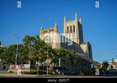 Los Angeles, Mai 28: Der historische erste Congregational Kirche in Los Angeles am 28. Mai 2017 bei 540 South Commonwealth Avenue, Los Angeles, California Stockfoto