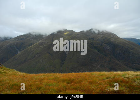 Berge, Gipfel, Höhepunkt, Gipfel, Schottland, Berg, Wiese, Rasen, Rasen, Stockfoto