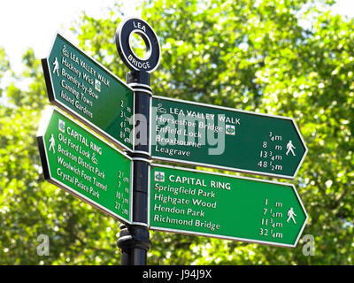 Parkschild Stockfoto