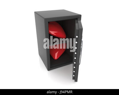 Sperre, Schließfach, Fach, Objekt, innen isoliert, Grafik, starke, romantische, Stockfoto