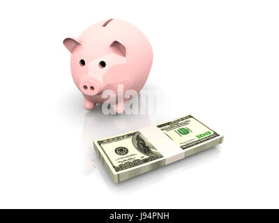 Bankkredite Institution, Dollar, Dollar, isoliert, Model, Design, Projekt, Stockfoto