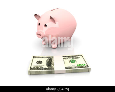 Bankkredite Institution, Dollar, Dollar, isoliert, Model, Design, Projekt, Stockfoto