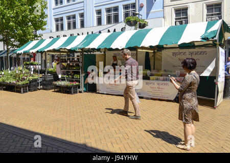 Freitag Markt, High Street, Chelmsford, Essex, England, UK Stockfoto