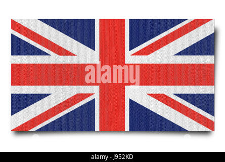 Emblem, Grafik, Illustration, England, Fahne, Banner, British, England, Stockfoto