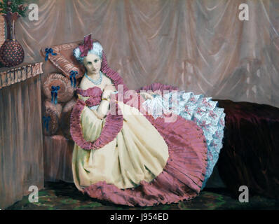 VIRGINIA OLDOINI, Gräfin von Castiglione (1837 – 1899) italienische Geliebte von Napoleon III. Foto über 1860 von Pierre-Louis Pierson Stockfoto