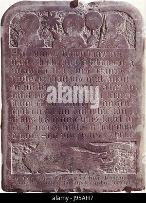 Pierre Tombale de Nicolas Flamel Stockfoto