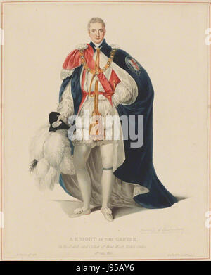 Robert Stewart, 2. Marquess of Londonderry (Lord Castlereagh) von William Bond, von William Bennett, nachdem James Stephanoff Stockfoto