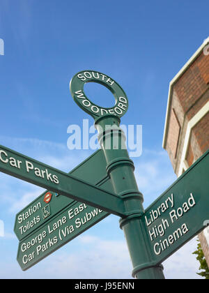 Straßenschild-post Stockfoto