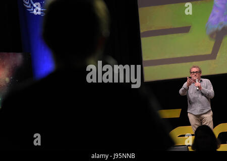 Bonn, Deutschland. 4. Juni, 2017.Colm Meaney (Chief Miles O'Brien in Star Trek: The Next Generation und Star Trek: Deep Space Nine) bei FedCon 26, Europa's größter Star Trek Convention, lädt Prominente und fans um einander begegnen in Autogrammstunden und Platten. FedCon 26 fand Jun 2-5 2017. Bildnachweis: Markus Wissmann/Alamy Live-Nachrichten Stockfoto