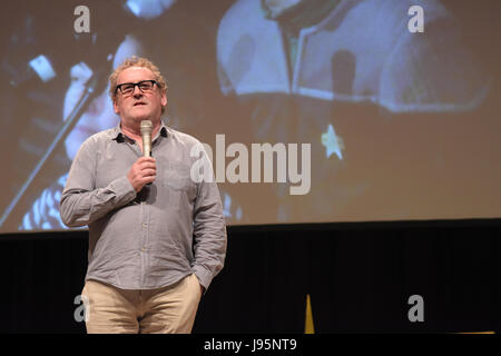 Bonn, Deutschland. 4. Juni, 2017.Colm Meaney (Chief Miles O'Brien in Star Trek: The Next Generation und Star Trek: Deep Space Nine) bei FedCon 26, Europa's größter Star Trek Convention, lädt Prominente und fans um einander begegnen in Autogrammstunden und Platten. FedCon 26 fand Jun 2-5 2017. Bildnachweis: Markus Wissmann/Alamy Live-Nachrichten Stockfoto