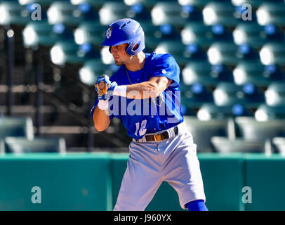 25. Mai 2017--New Orleans zweiter Basisspieler Aaron Palmer (12) während des regulären Spiels in Southland Conference NCAA Baseball-Turnier zwischen New Orleans und Stephen F Austin von Constellation Feld in Sugar Land, Texas. : Kredit Maria Lysaker/Cal Sport Bildmedien Stockfoto