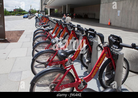 Hauptstadt Bike Share Station - Washington, DC USA Stockfoto