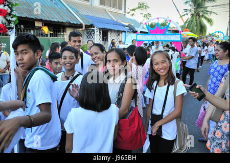 Flores de Mayo Festival Ende Mai Lahug Cebu City Philippinen Stockfoto