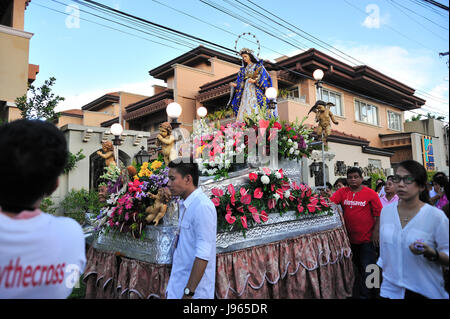 Flores de Mayo Festival Ende Mai Lahug Cebu City Philippinen Stockfoto