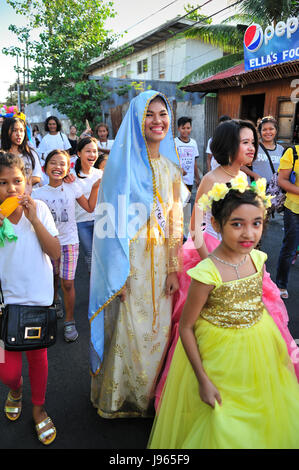 Flores de Mayo Festival Ende Mai Lahug Cebu City Philippinen Stockfoto