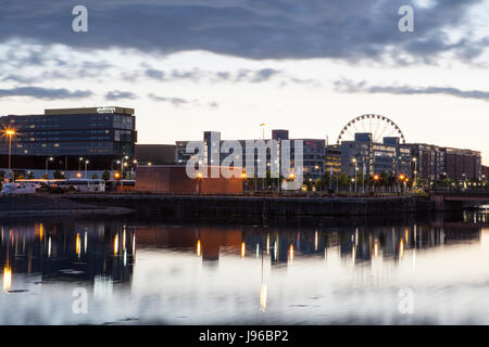 Blick von Brunswick Dock Albert Dock Stockfoto