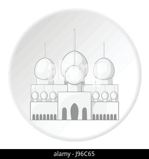 Moschee in VAE Symbol, Cartoon-Stil Stock Vektor