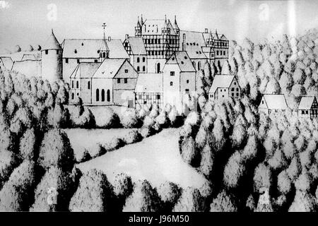 Schloss Burg Stich Stockfoto