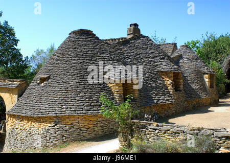 Frankreich, Hütten, Bau, Spaziergang, gehen, gehen, Wandern, Denkmal, Firma, fest, Stockfoto