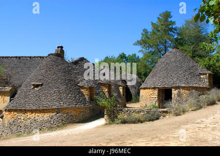 Frankreich, Hütten, Bau, Spaziergang, gehen, gehen, Wandern, Denkmal, Firma, fest, Stockfoto