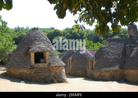 Frankreich, Hütten, Bau, Spaziergang, gehen, gehen, Wandern, Denkmal, Firma, fest, Stockfoto