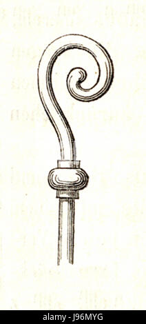MZK 002 Nr 10 Bischofstab Abb. 07 Heidelberger Handschrift des Sachsenrechts Stockfoto