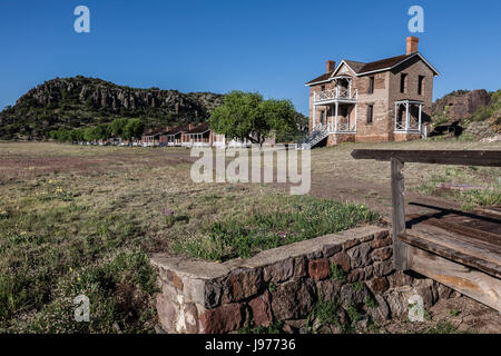 [Fort Davis National Historic Site] Texas-Fußgängerbrücke Stockfoto