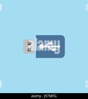 USB-Flash-Laufwerk-Symbol Vektor. Stock Vektor