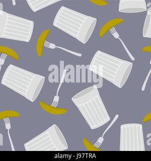 Glas für Wodka und Gurke. Vorspeise. Alkoholische nahtlose Muster Stock Vektor