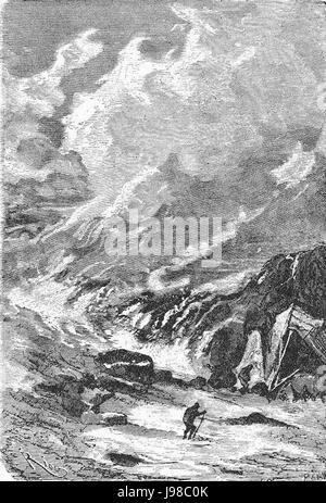 "Das Feld des Eises" von Riou und Montaut 098 Stockfoto