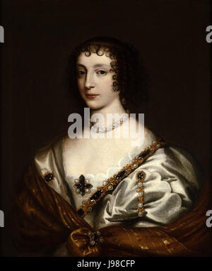 Porträt von Henrietta Maria (1609 1669), Königin von England, Gemahlin von Charles ich aus dem Studio von Sir Anthony Van Dyck Stockfoto