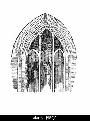 MZK 003 Nr 01 Abb. 16 Backsteinkirchentyp Fenster Mit Andeutung des Masswerks Stockfoto