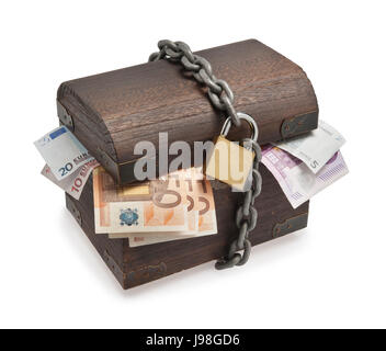 wirtschaftlich, Euro, Krise, Geld, Bank, Einrichtung, Darlehen zahlen, sparen, Stockfoto