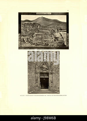 Tafel 115 Ragusa Dubrovnik Vor Dem Erdbeben 1667 Portal Franziskanerkloster Heliografie Kowalczyk 1909 Stockfoto