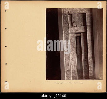 Stele oder falschen Tür ein Grab von Boston Public Library Stockfoto