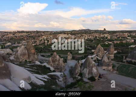 Horizontalen Schuss Blick Fee Schornstein Tal in Kappadokien Stockfoto