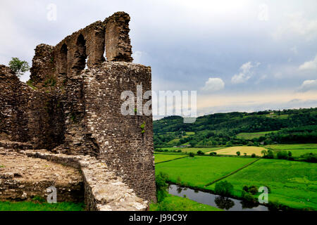 Dryslwyn Burg in mid Wales Stockfoto