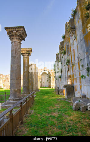 Kirche von SS Trinità. Venosa. Basilikata. Italien. Stockfoto