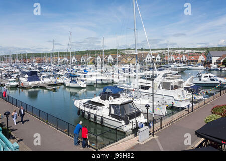 Port Solent Marina, Portsmouth, Hampshire, England, Vereinigtes Königreich Stockfoto