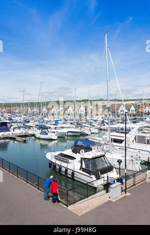 Port Solent Marina, Portsmouth, Hampshire, England, Vereinigtes Königreich Stockfoto