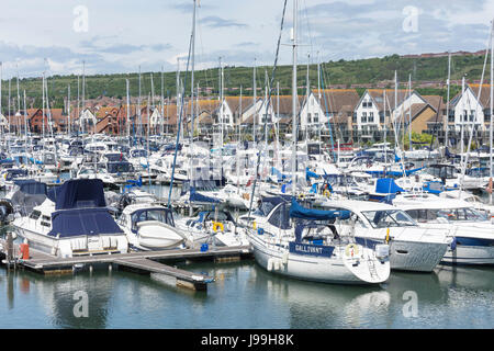 Port Solent Marina, Portsmouth, Hampshire, England, Vereinigtes Königreich Stockfoto