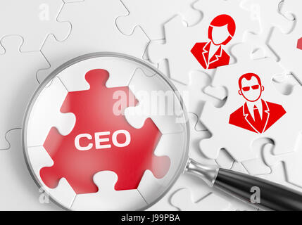 CEO der Executive Search Stockfoto