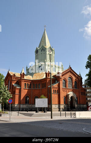 Die Caroli-Kirche ist eine Kirche in Gamla Staden, Malmö, Schweden. Bekannt als Deutsche Kirche Stockfoto