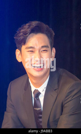 Kim Soo-Hyun, 31. Mai 2017: südkoreanischer Schauspieler Kim Soo-Hyun besucht eine Schaufenster Förderung seinen neuen Film 'Real' in Seoul, Südkorea. Bildnachweis: Lee Jae-Won/AFLO/Alamy Live-Nachrichten Stockfoto