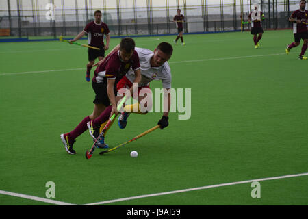 Gibraltar. 1. Juni 2017. Grammatiker (Gibraltar) 2-2 HAHK Mladost (Kroatien) Rollstuhlbasketball 2017 Club Challenge II Turnier, Bayside Hockey Pitch, Victoria Stadion, Gibraltar. Bildnachweis: Stephen Ignacio/Alamy Live-Nachrichten Stockfoto