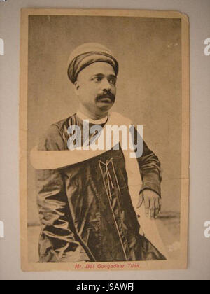 Alte Ansichtskarte von Bal Gangadhar Tilak (Datum unbekannt) Stockfoto