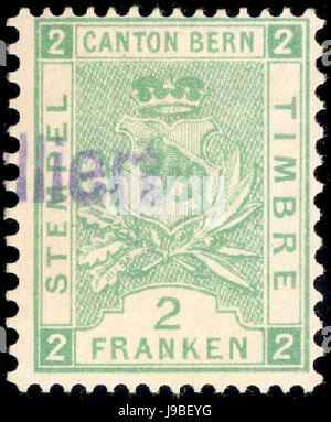 Schweiz Bern 1892 1902 Einnahmen 2Fr 48 III 96 Stockfoto