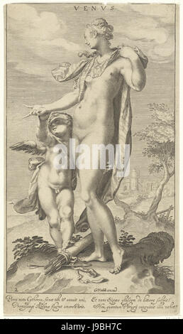 Willem Isaacsz. Van Swanenburg Venus und Cupido, 1670 1725 Stockfoto