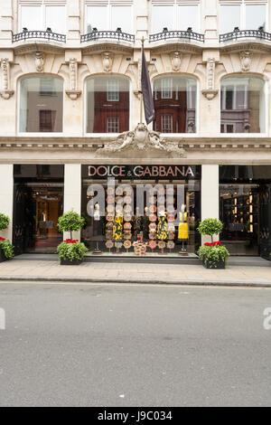 & Gabbana Dolce Flagship-store auf New Bond Street, London, UK Stockfoto