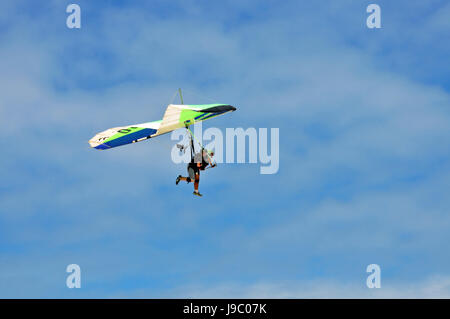 Drachenfliegen über Sao Conrado Beach -3/8/2011 Stockfoto